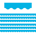 Teacher Created Resources Aqua Scalloped Border Trim, 2.19" x 35', 6 Packs (TCR5703-6)