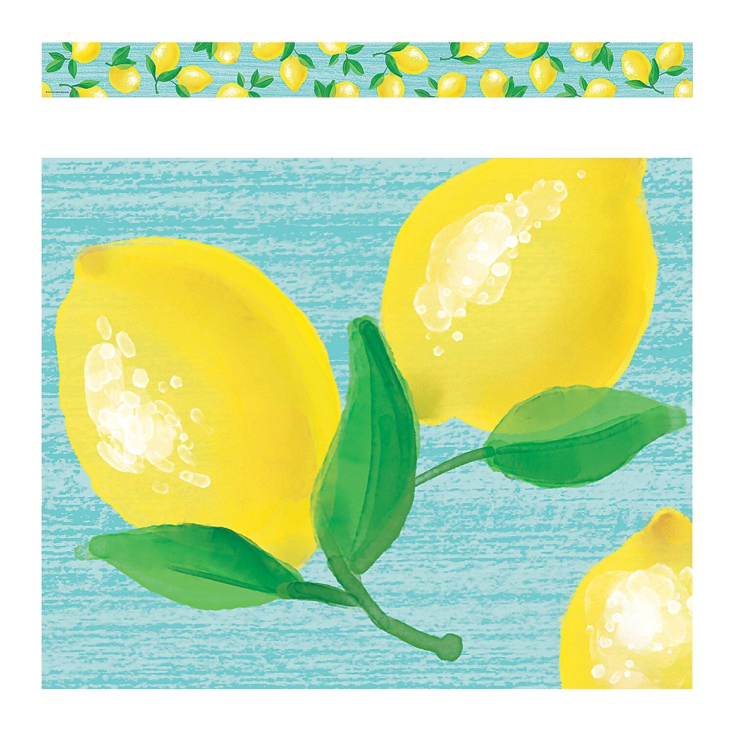 Teacher Created Resources Straight Border, 3" x 210', Lemon Zest (TCR8489-6)