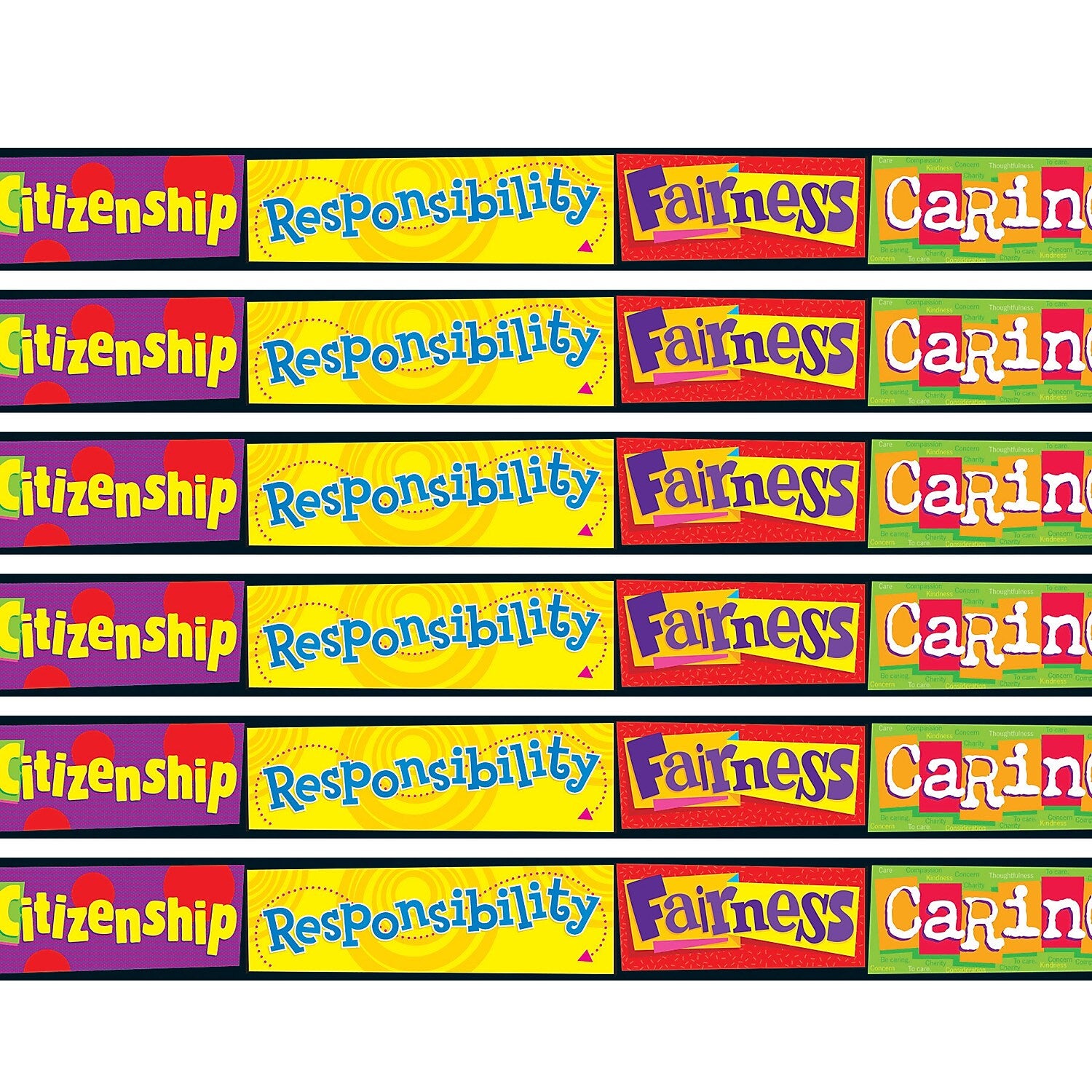 TREND Character Education Bolder Borders, 35.75' Per Pack, 6 Packs (T-85062-6)