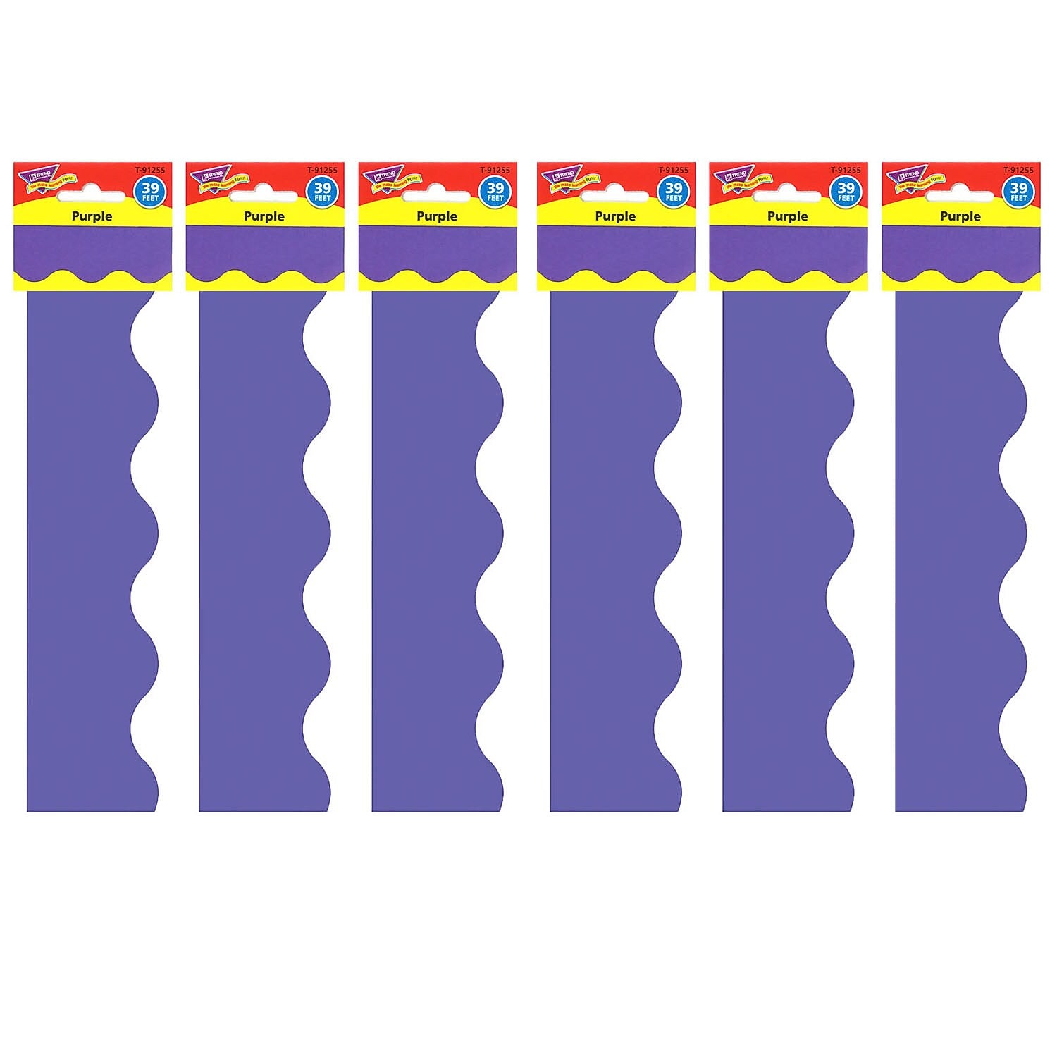 TREND Purple Terrific Trimmers®, 39 Feet Per Pack, 6 Packs (T-91255-6)