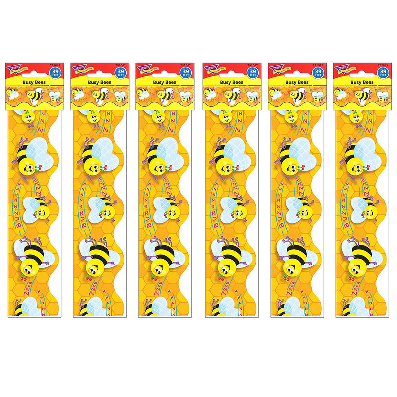 TREND Busy Bees Terrific Trimmers, 39 Feet Per Pack, 6 Packs (T-92047-6)
