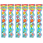 TREND Crayon Flowers Terrific Trimmers, 39 Feet Per Pack, 6 Packs (T-92146-6)