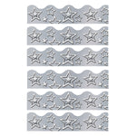 TREND I ♥ Metal Silver Stars Terrific Trimmer,, 39' Per Pack, 6 Packs (T-92682-6)