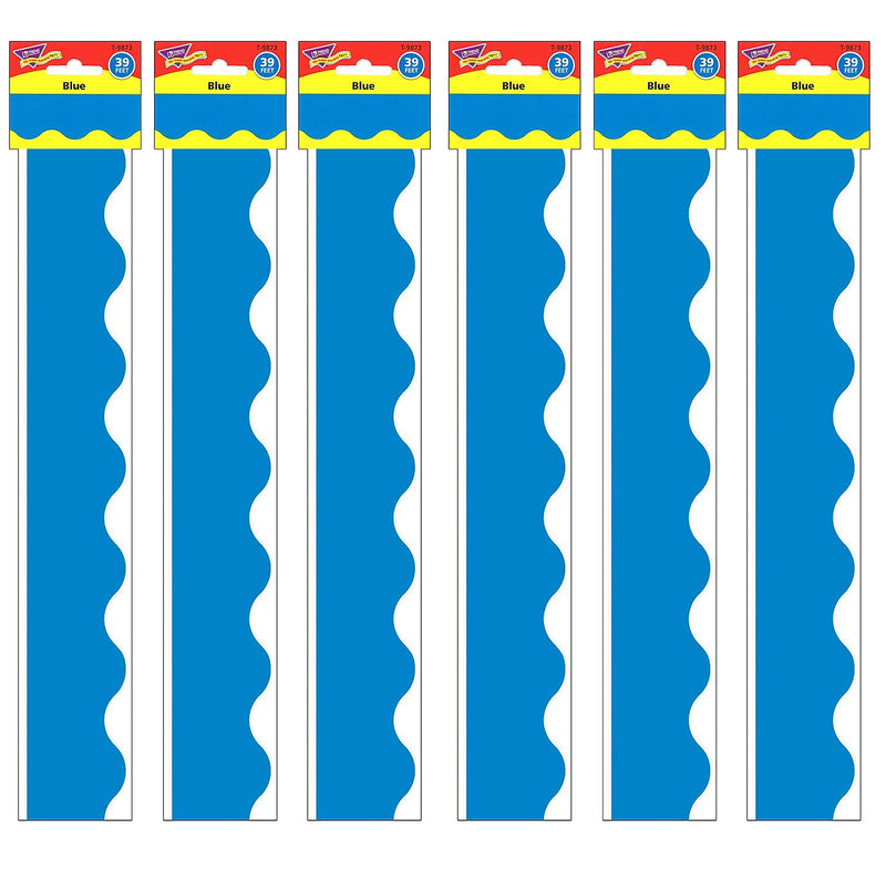 TREND Blue Terrific Trimmers®, 39 Feet Per Pack, 6 Packs (T-9873-6)