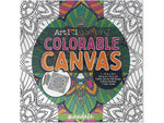Art 101 Gallery Colorable Canvas with Permanent Markers, White, 2/Pack (23008)