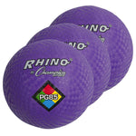 Champion Sports 8-1/2" Nylon/Rubber Playground Ball, Purple, Pack of 3 (CHSPG85PR-3)