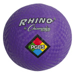 Champion Sports 8-1/2" Nylon/Rubber Playground Ball, Purple, Pack of 3 (CHSPG85PR-3)