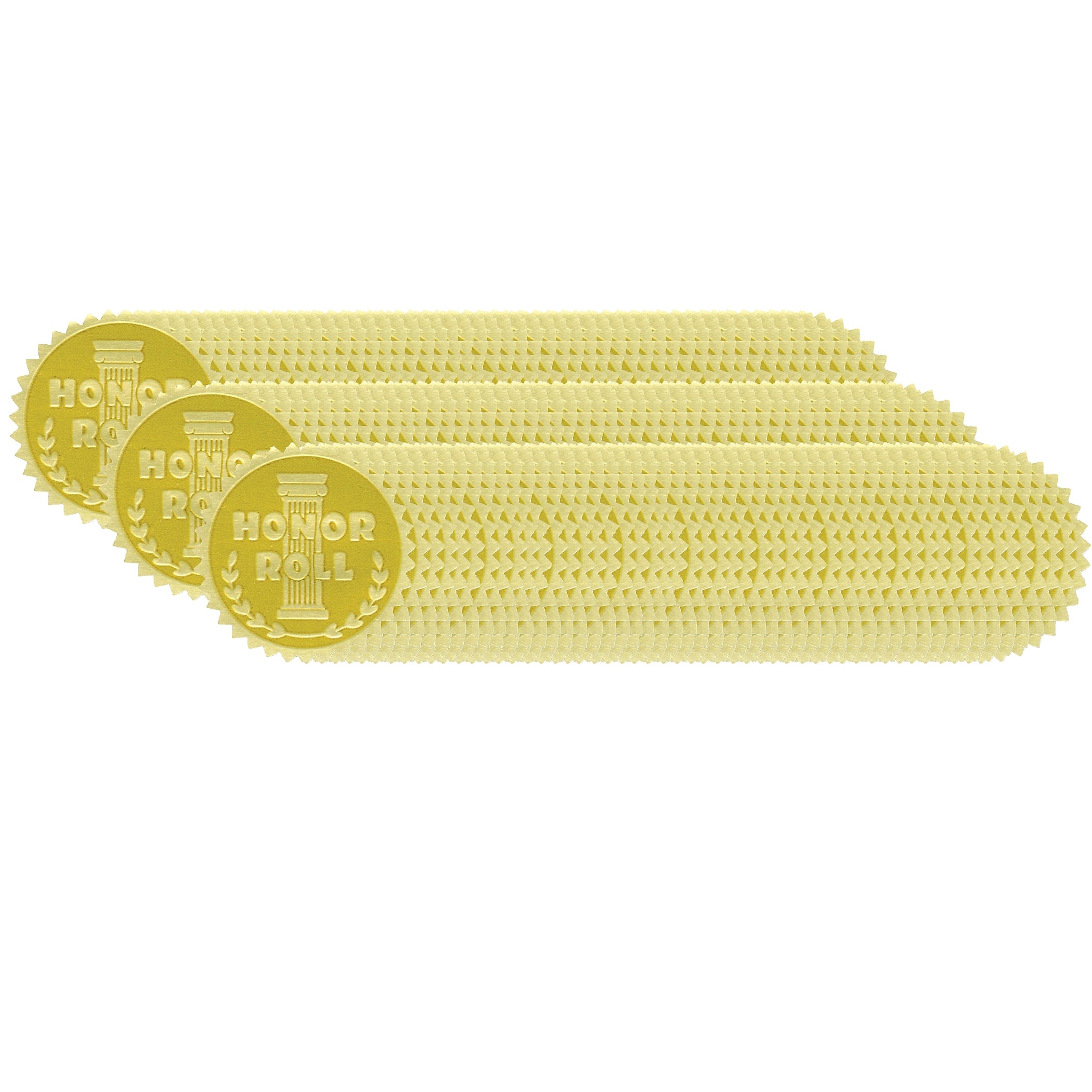 Hayes Publishing Gold Foil Embossed Seals, Honor Roll, 54 Per Pack, 3 Packs (H-VA370-3)
