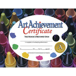 Hayes Publishing Art Achievement Certificate, 8.5" x 11", 30 Per Pack, 3 Packs (H-VA570-3)