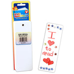 Hygloss Mighty Bright Bookmarks, 100 Ultra White Per Pack, 3 Packs (HYG42611-3)