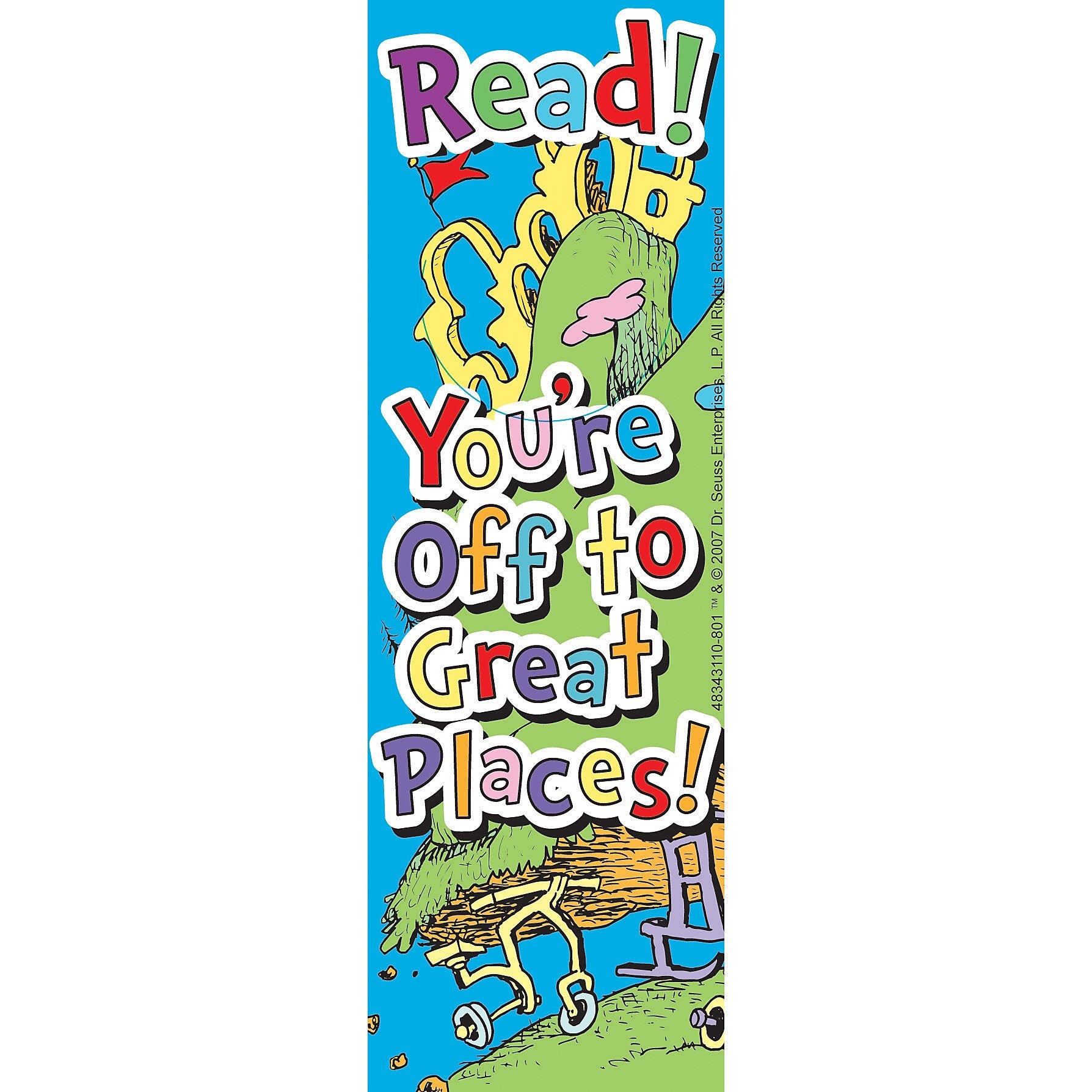 Eureka Dr. Seuss Oh, The Places... Bookmarks, 36 Per Pack, 6 Packs (EU-834311-6)