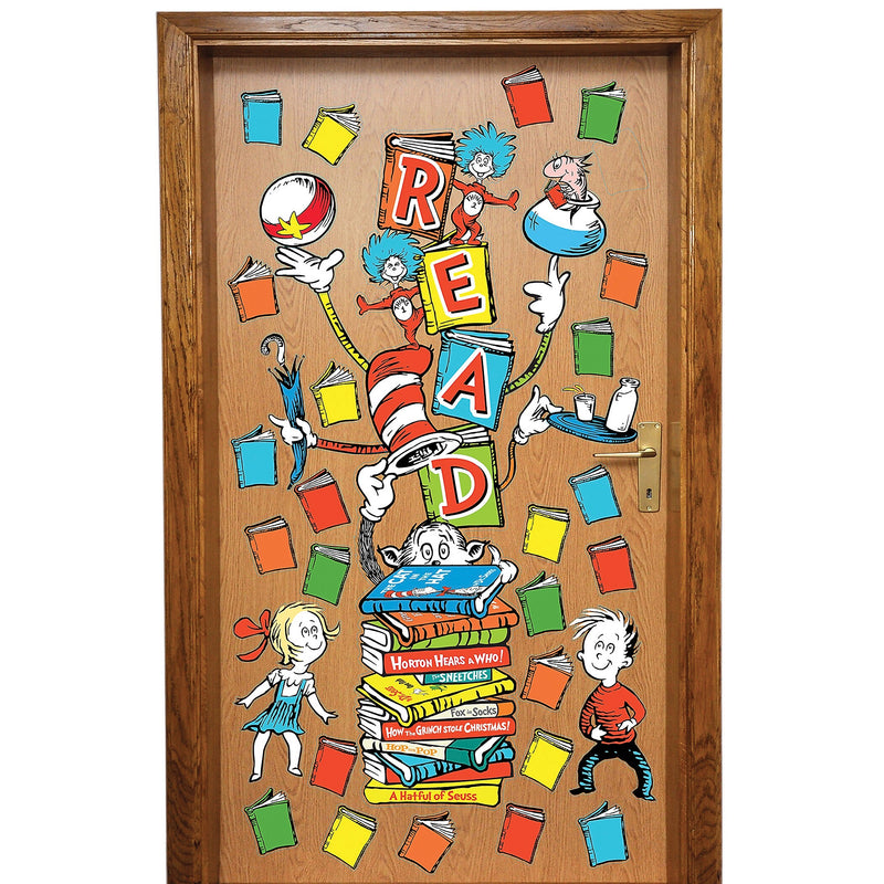 Eureka Dr. Seuss™ Reading All-In-One Door Decor Kit, 34 Pieces Per Set, 3 Sets (EU-849314-3)
