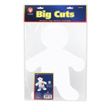 Hygloss People Cut-Out, White, Pre-K-5, 25/Pack, 3 Packs (HYG68355-3)
