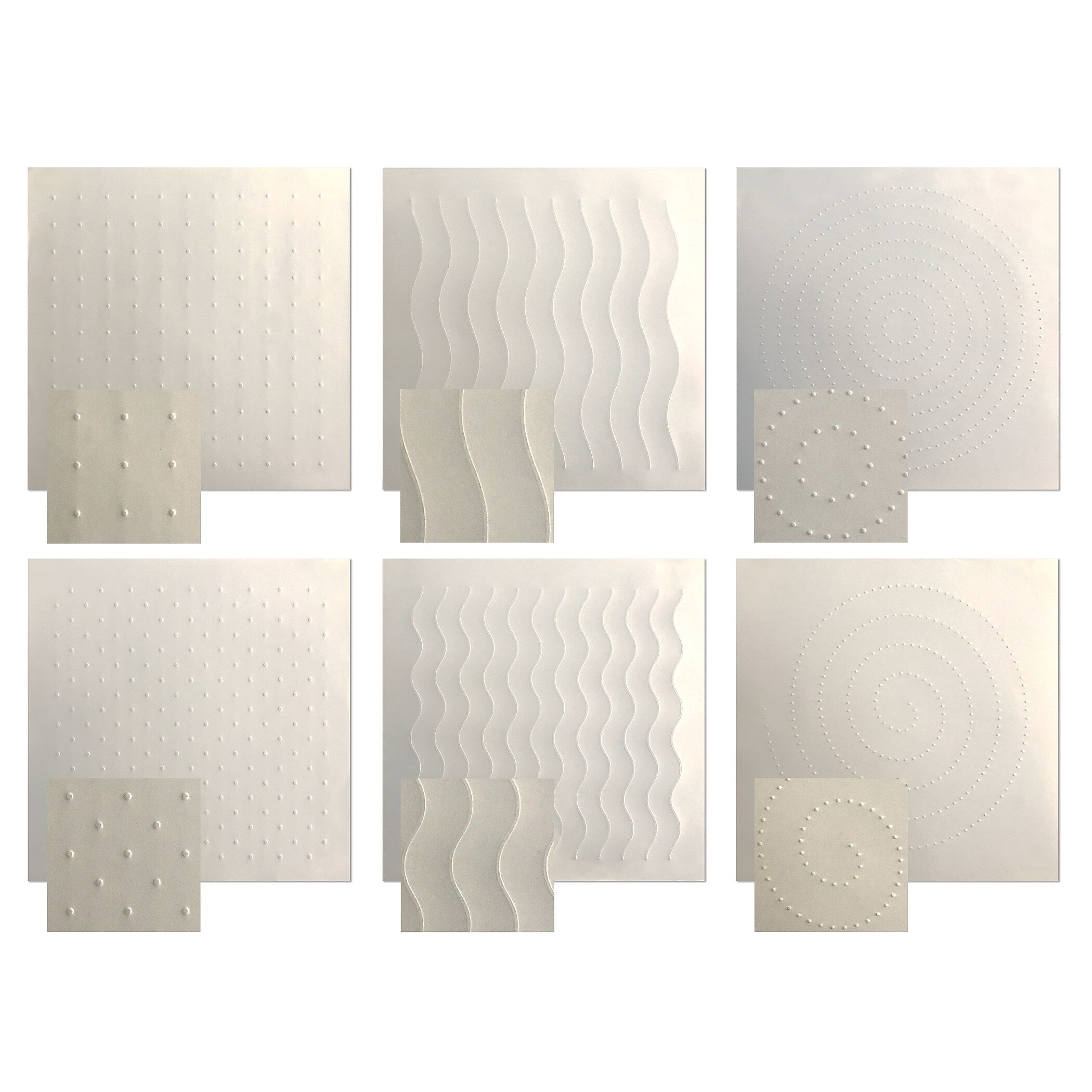 Roylco Sensory Paper, 6 Designs, 36 Sheets/Pack, 2 Packs (R-15413-2)