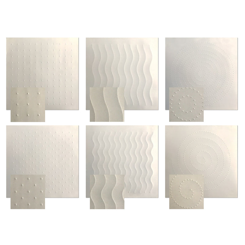 Roylco Sensory Paper, 6 Designs, 36 Sheets/Pack, 2 Packs (R-15413-2)