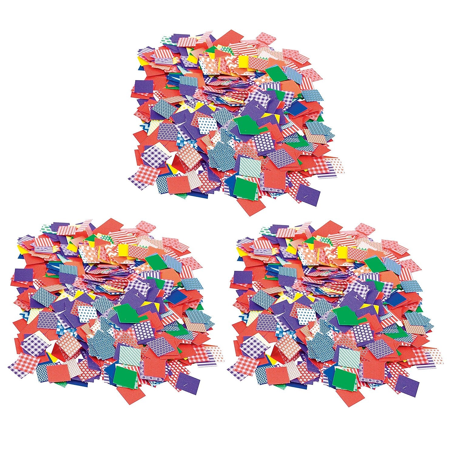 Roylco Petit Pattern Mosaics, 0.75", 2000/Pack, 3 Packs (R-15649-3)