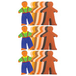Roylco Paper Doll Pad, 8 Skin Tones, Pre-K+, 40 Sheets Per Pad, 3 Pads (R-51448-3)