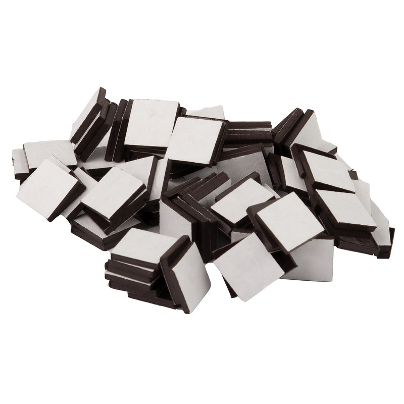 Teacher Created Resources Adhesive/Magnet Squares, 1/2", Black, 100 Per Pack, 6 Packs (TCR20720-6)