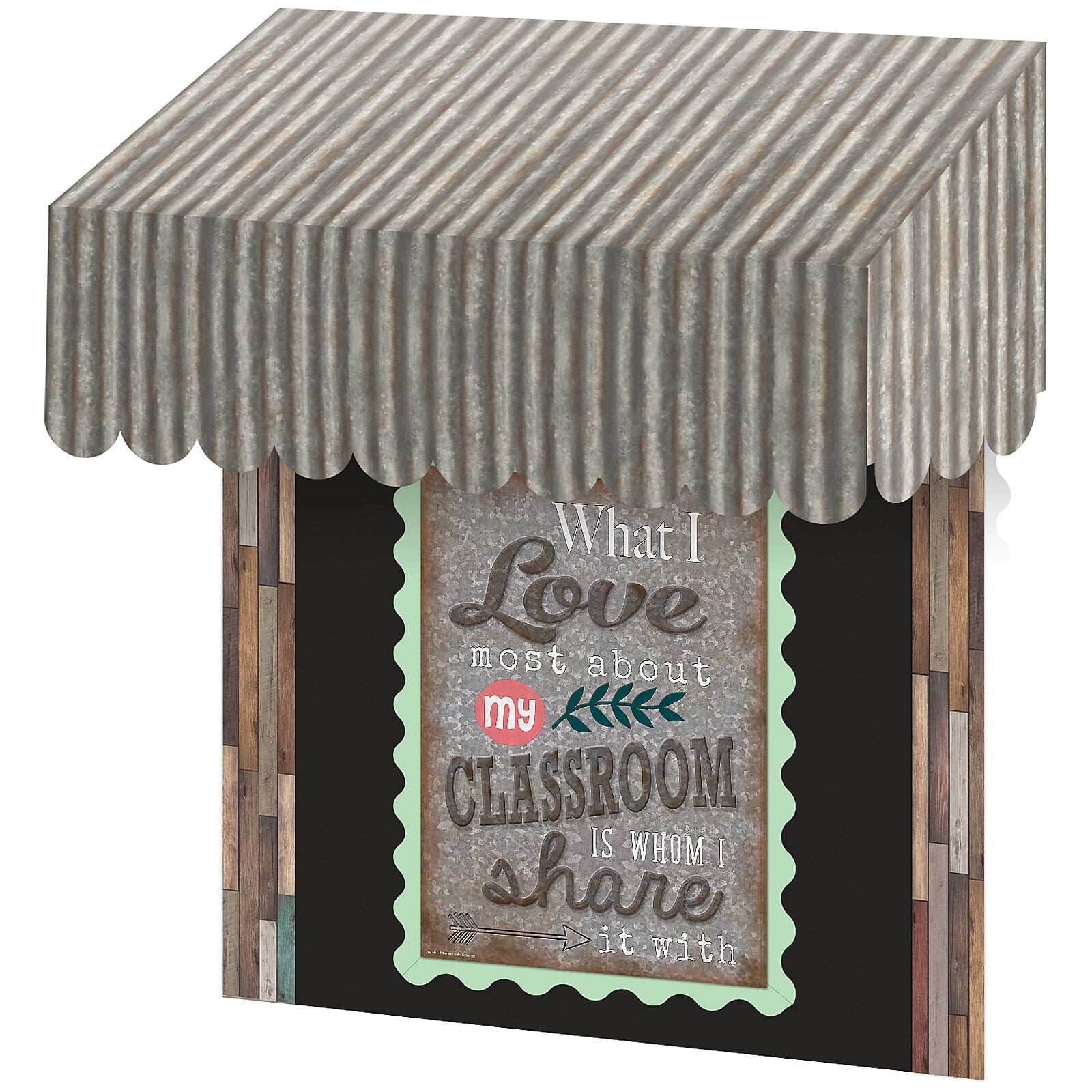 Teacher Created Resources Home Sweet Classroom Corrugated Metal Design Awning, Pack of 3 (TCR77180-3)
