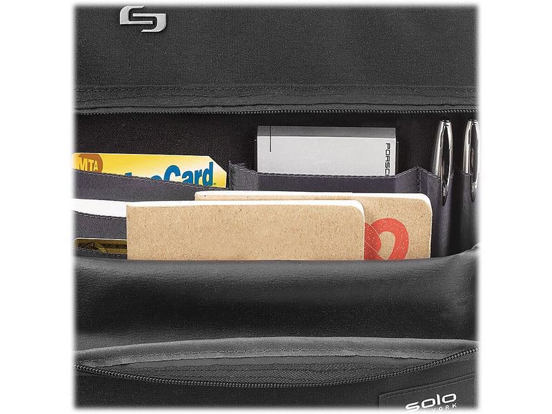 Solo Laptop Briefcase, Black Polyester (UBN310-4X)
