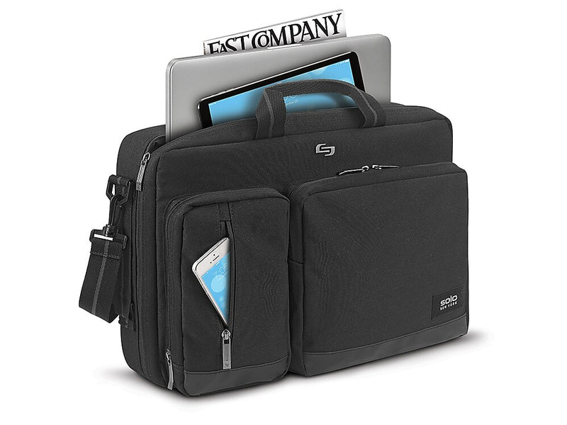 Solo Laptop Briefcase, Black Polyester (UBN310-4X)