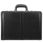 McKlein REAGAN Leather Briefcase, Laptop Compatible, Black (80445)