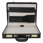 McKlein REAGAN Leather Briefcase, Laptop Compatible, Black (80445)