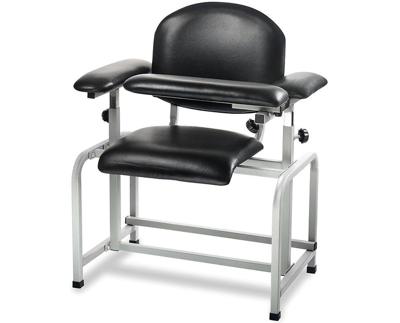 Viva Comfort Padded Phlebotomy Blood Drawing Chair, Black (997-01-BLK)