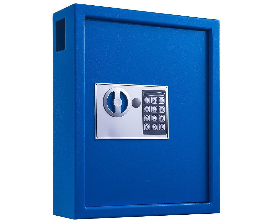 AdirOffice 40 Key Electronic Keypad Cabinet, Blue (680-40-BLU)