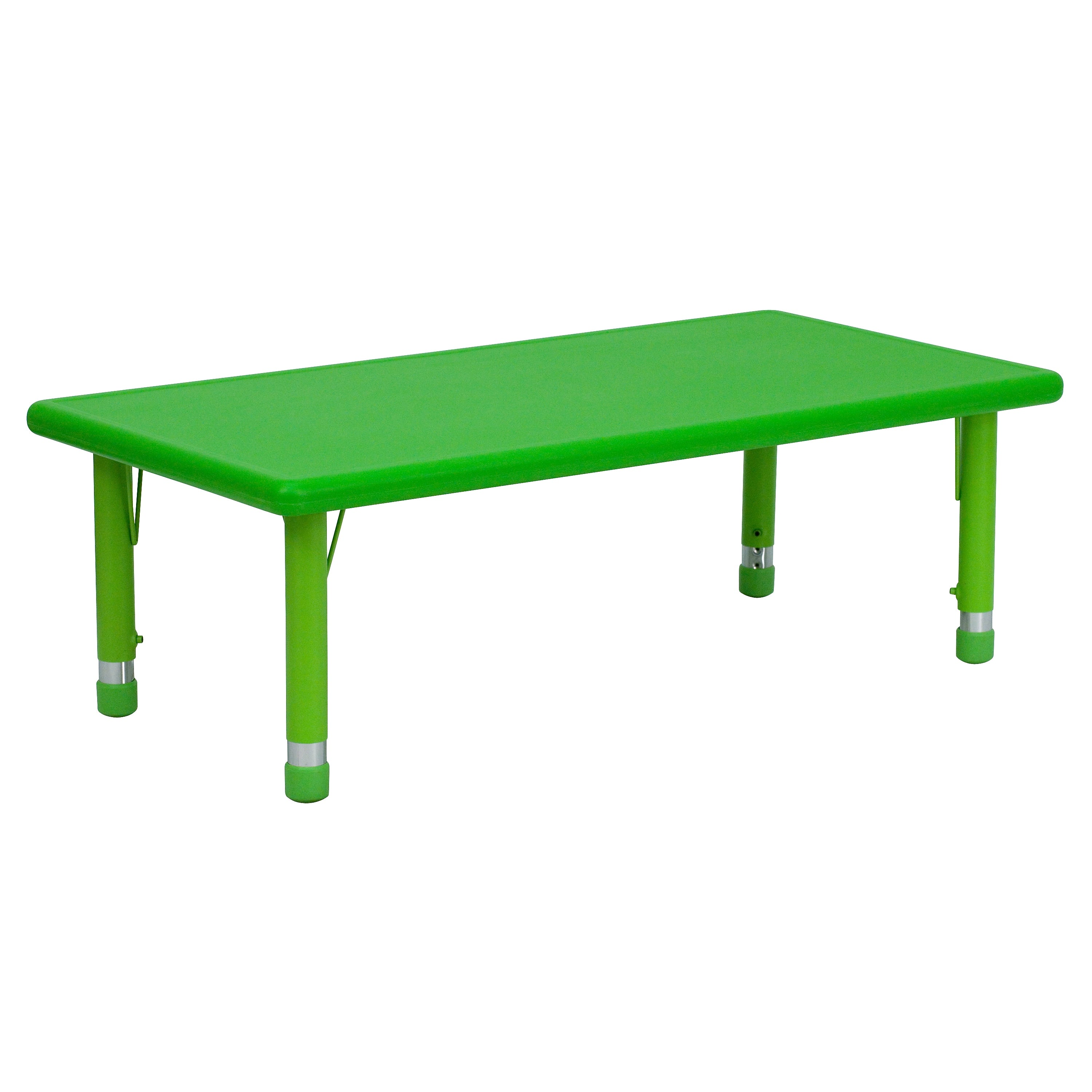 Flash Furniture Wren Rectangular Activity Table, 24" x 48", Height Adjustable, Green (YUYCX001RECTBGN)