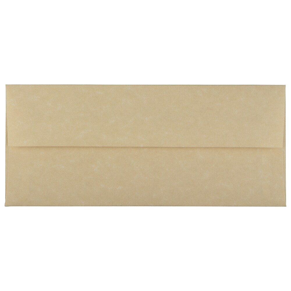 JAM Paper #10 Business Envelope, 4 1/8" x 9 1/2", Brown, 25/Pack (V01722)