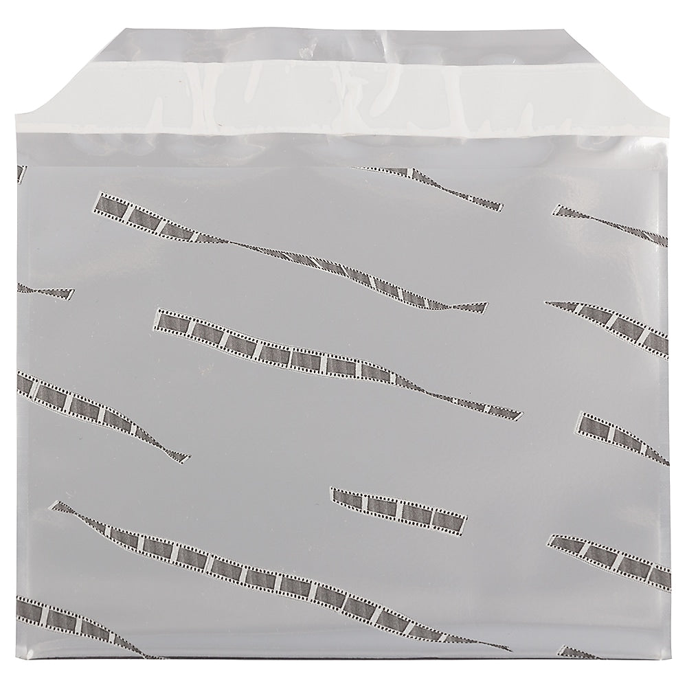 JAM Paper 5 x 6.125 Booklet Foil Envelopes with Self-Adhesive Closure, Silver Film Design, 100/Pack (01323265B)