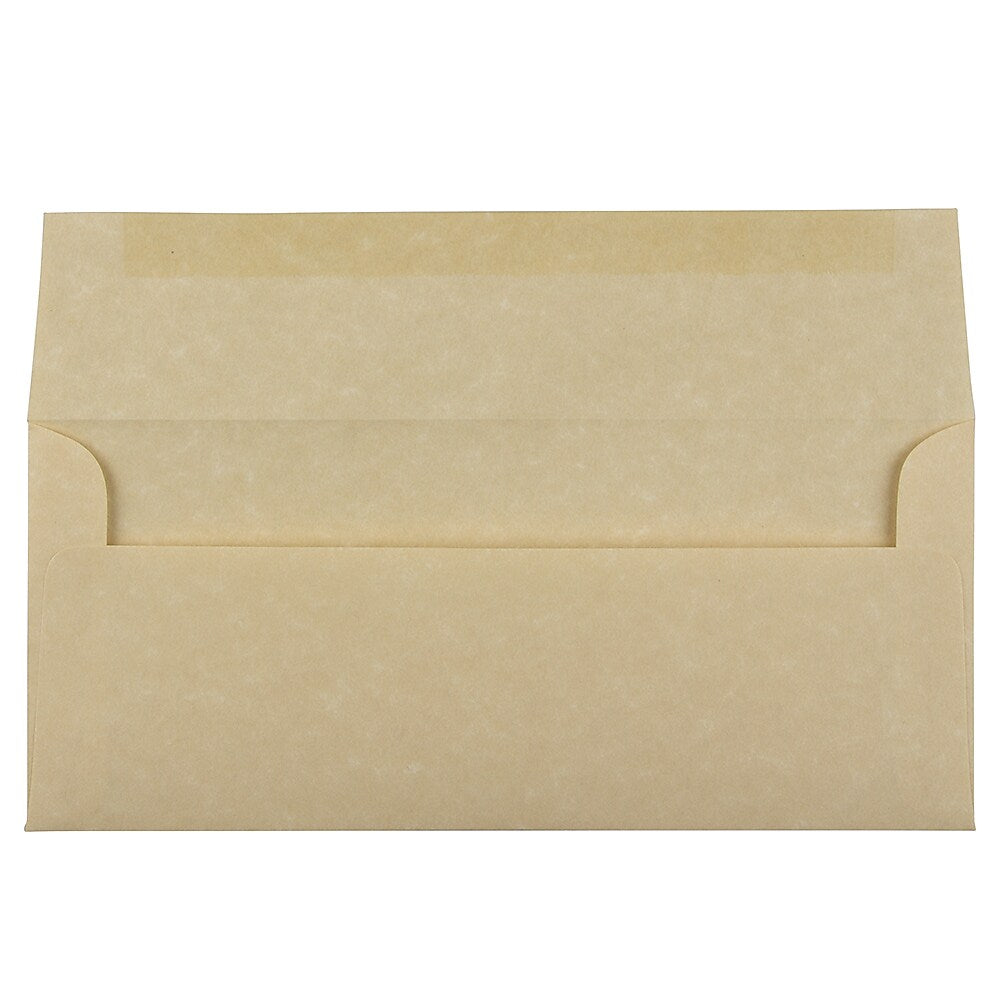 JAM Paper #10 Business Envelope, 4 1/8" x 9 1/2", Brown, 25/Pack (V01722)