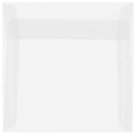 JAM Paper 6.5 x 6.5 Square Translucent Vellum Invitation Envelopes, Clear, 25/Pack (82516)