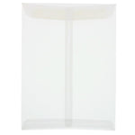 JAM Paper 9" x 12" Open End Catalog Translucent Vellum Envelopes, Clear, 10/Pack (2851376B)