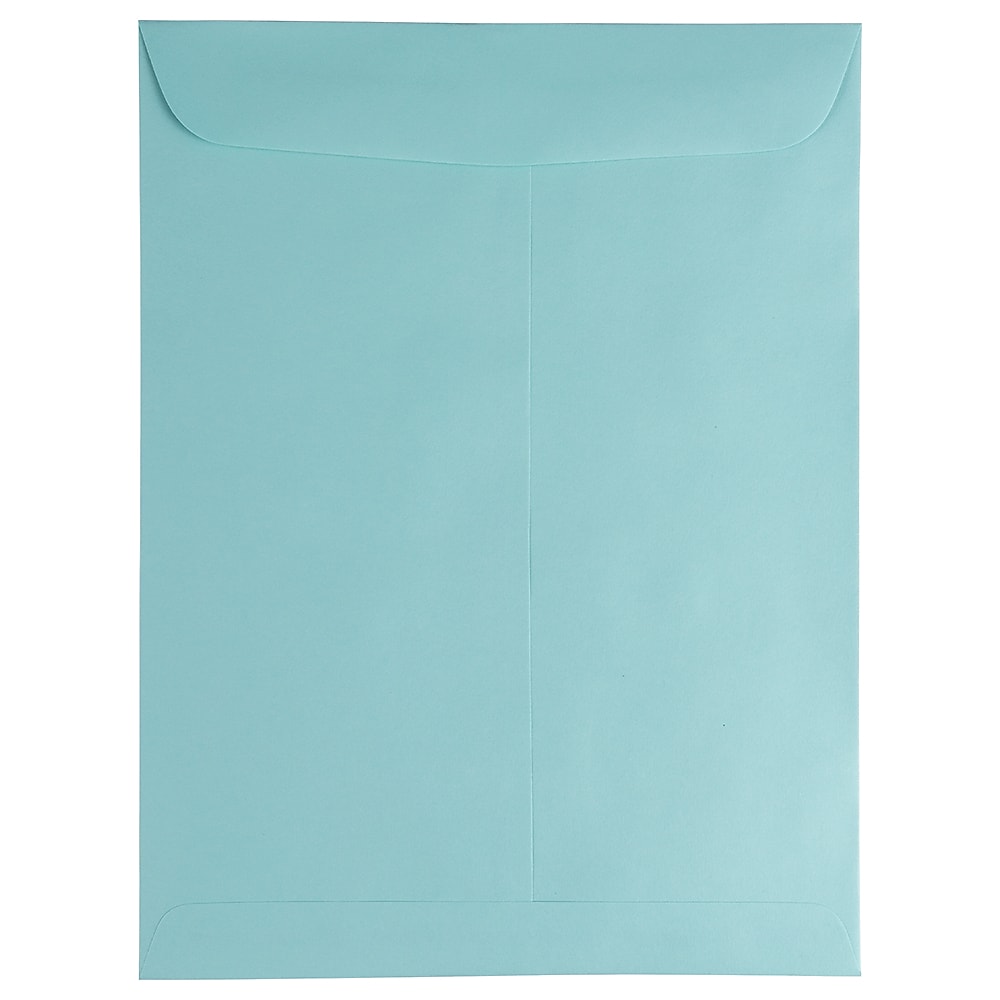 JAM Paper 9" x 12" Open End Catalog Envelopes, Aqua Blue, 10/Pack (31287530C)