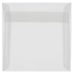 JAM Paper 9.5 x 9.5 Square Translucent Vellum Invitation Envelopes, Clear, 25/Pack (2851357)