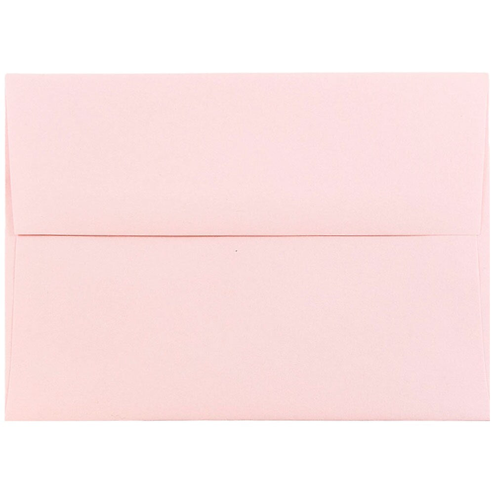 JAM Paper A6 Invitation Envelopes, 4.75 x 6.5, Baby Pink, 25/Pack (155625)