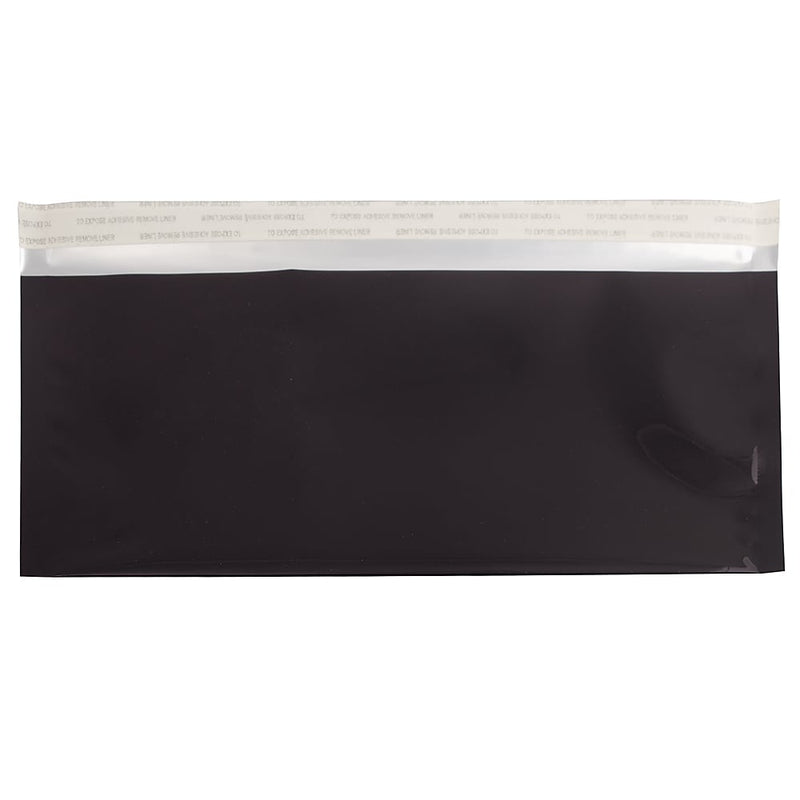 JAM Paper #10 Business Foil Envelopes with Peel & Seal Closure, 4 1/8" x 9 1/2", Black, 100/Pack (01327704B)