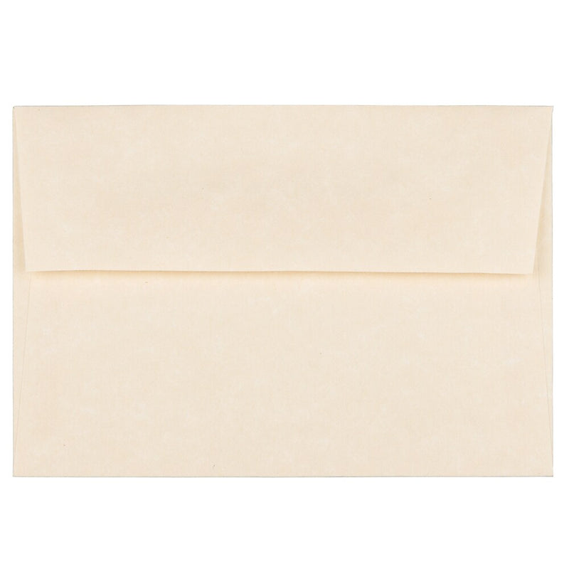 JAM Paper 4Bar A1 Parchment Invitation Envelopes, 3.625 x 5.125, Natural Recycled, 25/Pack (900795107)