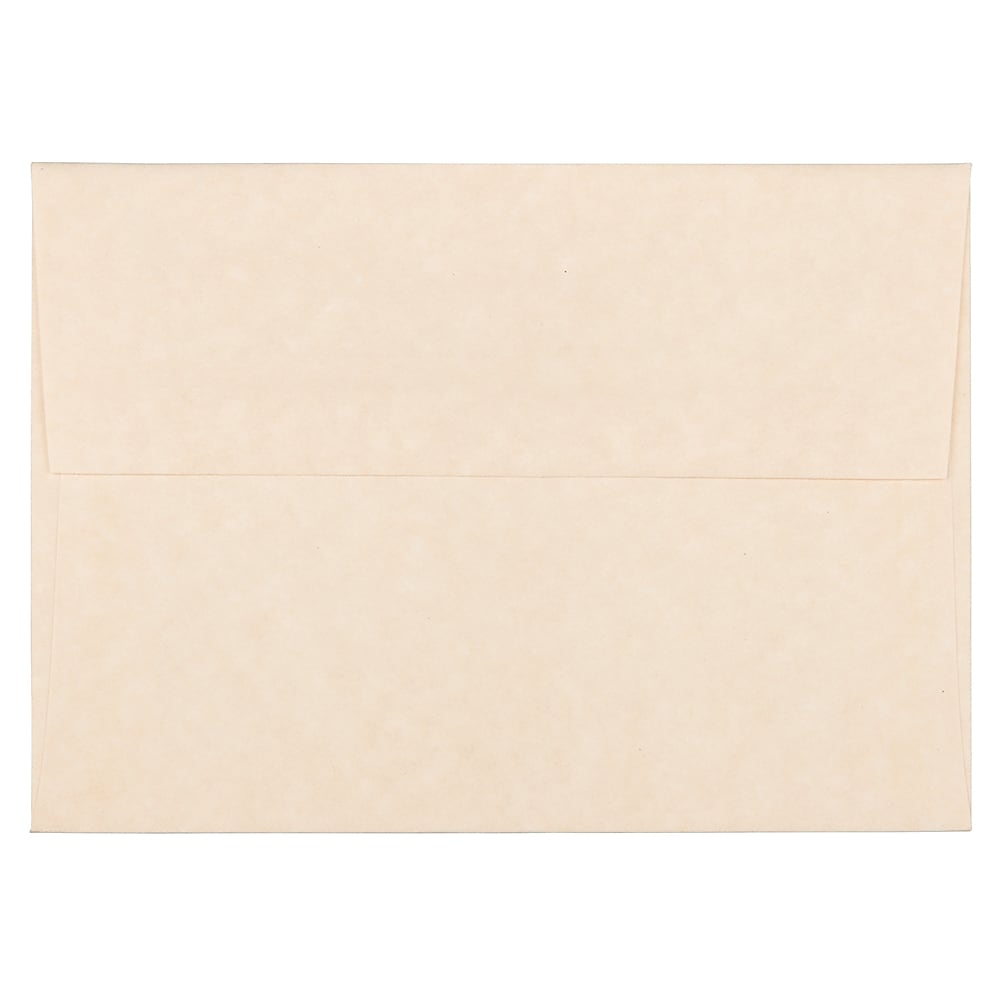 JAM Paper A6 Parchment Invitation Envelopes, 4.75 x 6.5, Natural Recycled, 25/Pack (34926)