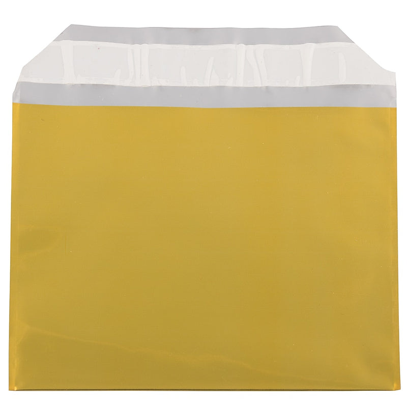 JAM Paper 5 x 6.125 Booklet Foil Envelopes with Self-Adhesive Closure, Gold, 100/Pack (01323266B)