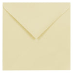 JAM PAPER Square Invitation Envelopes with Euro Flap, 7.5" x 7.5", Ivory, 100/Pack (02792255B)