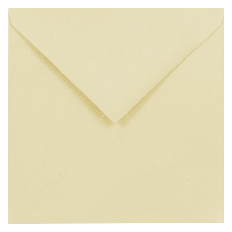 JAM PAPER Square Invitation Envelopes with Euro Flap, 7.5" x 7.5", Ivory, 100/Pack (02792255B)