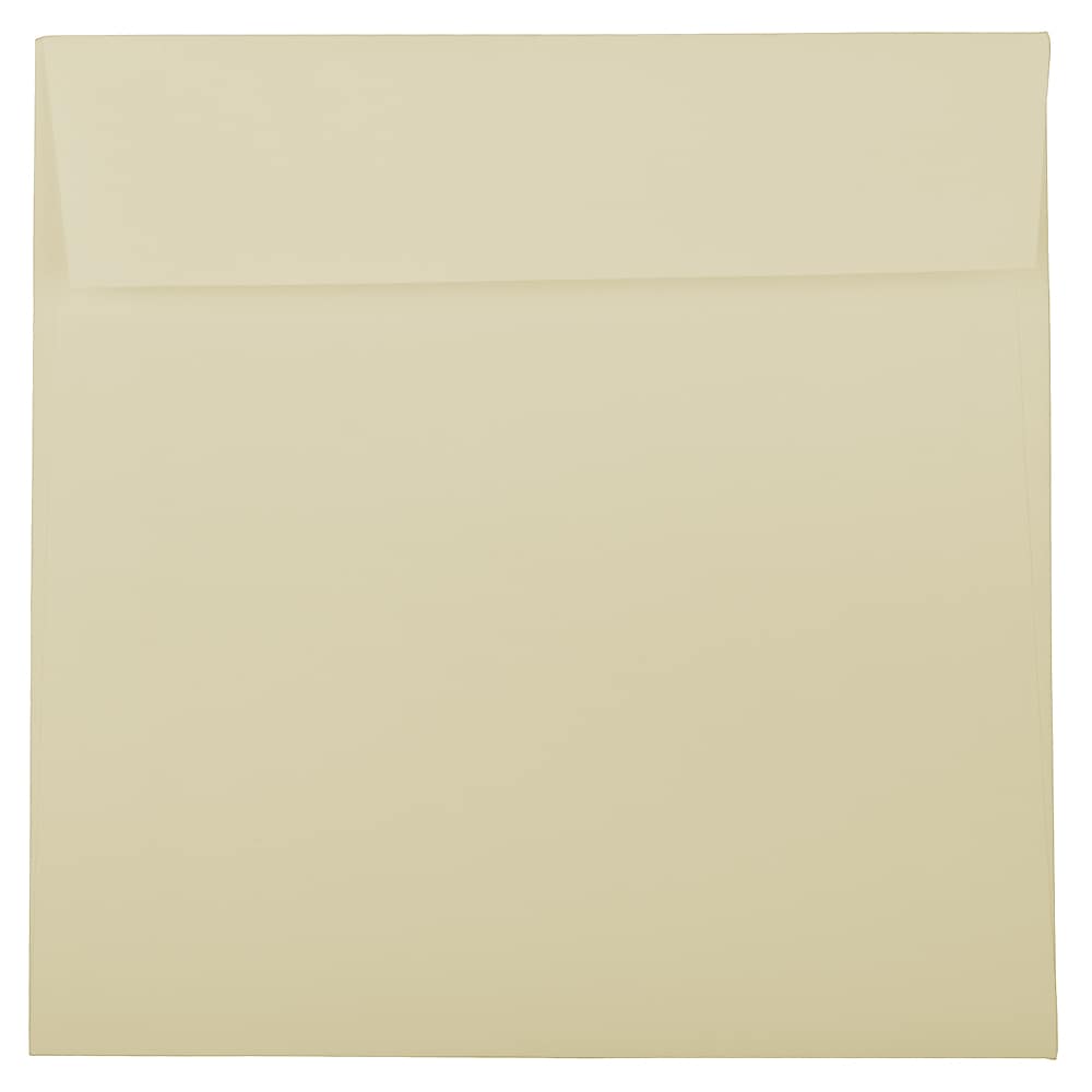 JAM Paper 8.5 x 8.5 Square Strathmore Invitation Envelopes, Ivory Wove, 25/Pack (191284)