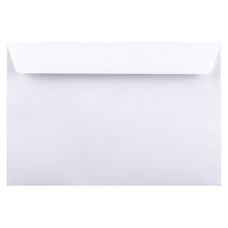 JAM Paper Booklet Envelope, 6" x 9", White, 1000/Carton (04238B)