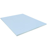 Flash Furniture Capri Comfortable Sleep Queen Size Cooling Gel Memory Foam Mattress Topper, Blue, 60" x 80" x 2" (MRM352Q)