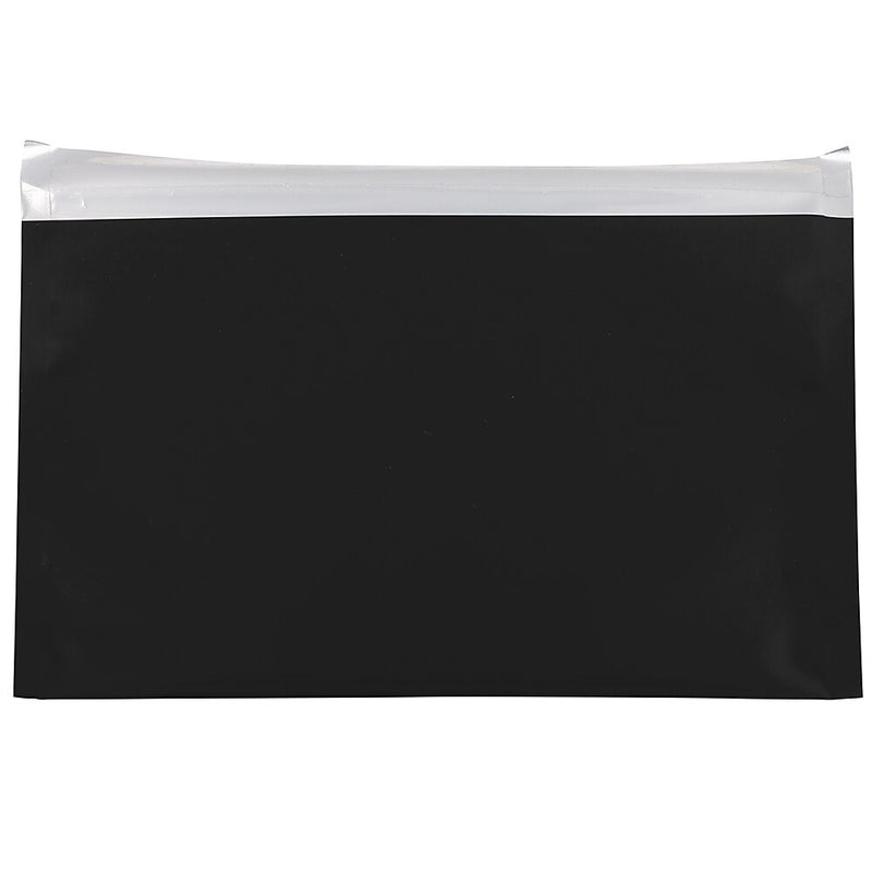 JAM Paper 6.125 x 9.5 Booklet Foil Envelopes with Self-Adhesive Closure, Black, 25/Pack (1323282)