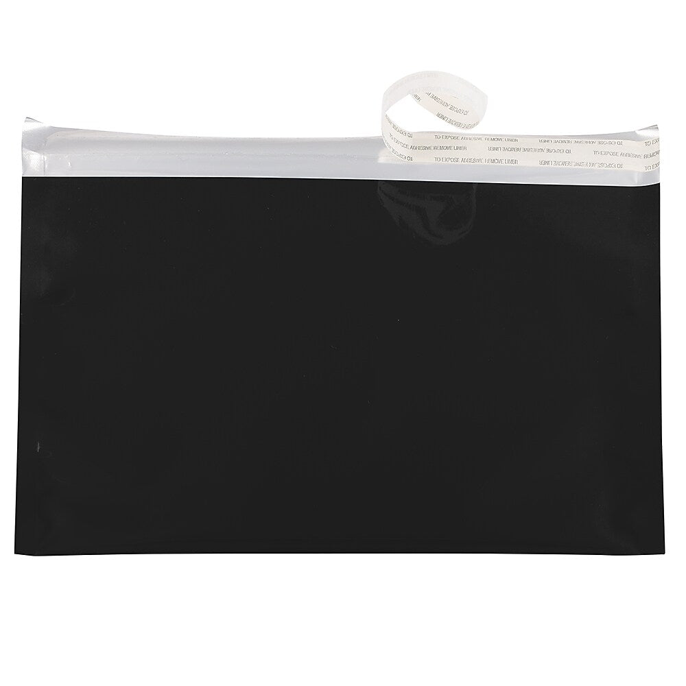 JAM Paper 6.125 x 9.5 Booklet Foil Envelopes with Self-Adhesive Closure, Black, 25/Pack (1323282)