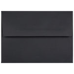JAM Paper A7 Foil Lined Invitation Envelopes, 5.25 x 7.25, Black Linen with Silver Foil, Bulk 1000/Carton (03243688B)